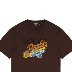 L Sea Island Series Letter Embroidered T-shirt