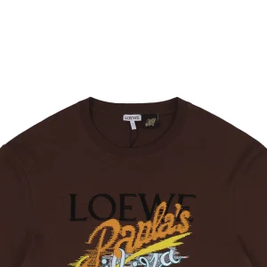 L Sea Island Series Letter Embroidered T-shirt