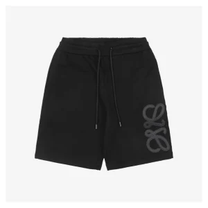 L Side Floral Patch Embroidered Shorts