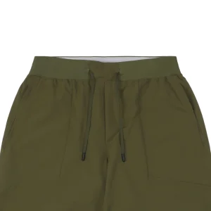 Lululemon Colorblock Waistband Drawstring Shorts Green