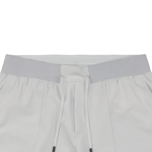 Lululemon Colorblock Waistband Drawstring Shorts Grey