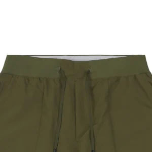 Lululemon Colorblock Waistband Drawstring Shorts Green
