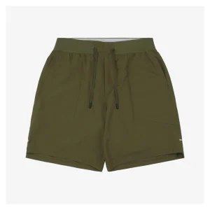 Lululemon Colorblock Waistband Drawstring Shorts Green