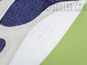 MM Gymnasium technical fabric and suede sneakers Baltic blue:burgundy10