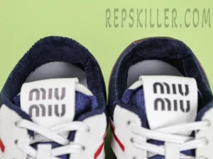 MM Gymnasium technical fabric and suede sneakers Baltic blue:burgundy12