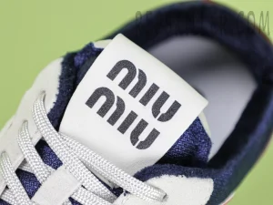 MM Gymnasium technical fabric and suede sneakers Baltic blue:burgundy9