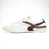 MM Gymnasium technical fabric and suede sneakers White/Wine Red