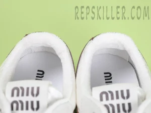 MM Gymnasium technical fabric and suede sneakers White:Wine Red12