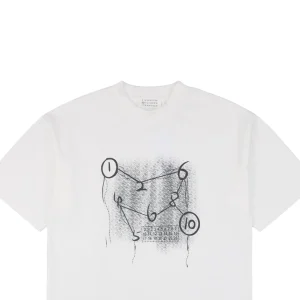 Maison Margiela Graffiti Number-Connect Print T-shirt White