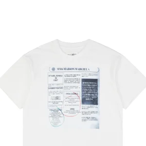 Maison Margiela Newspaper Print T-shirt White