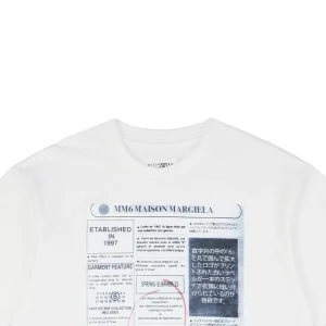 Maison Margiela Newspaper Print T-shirt White
