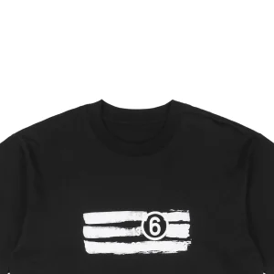 Maison Margiela Smudged Number 6 Print T-shirt