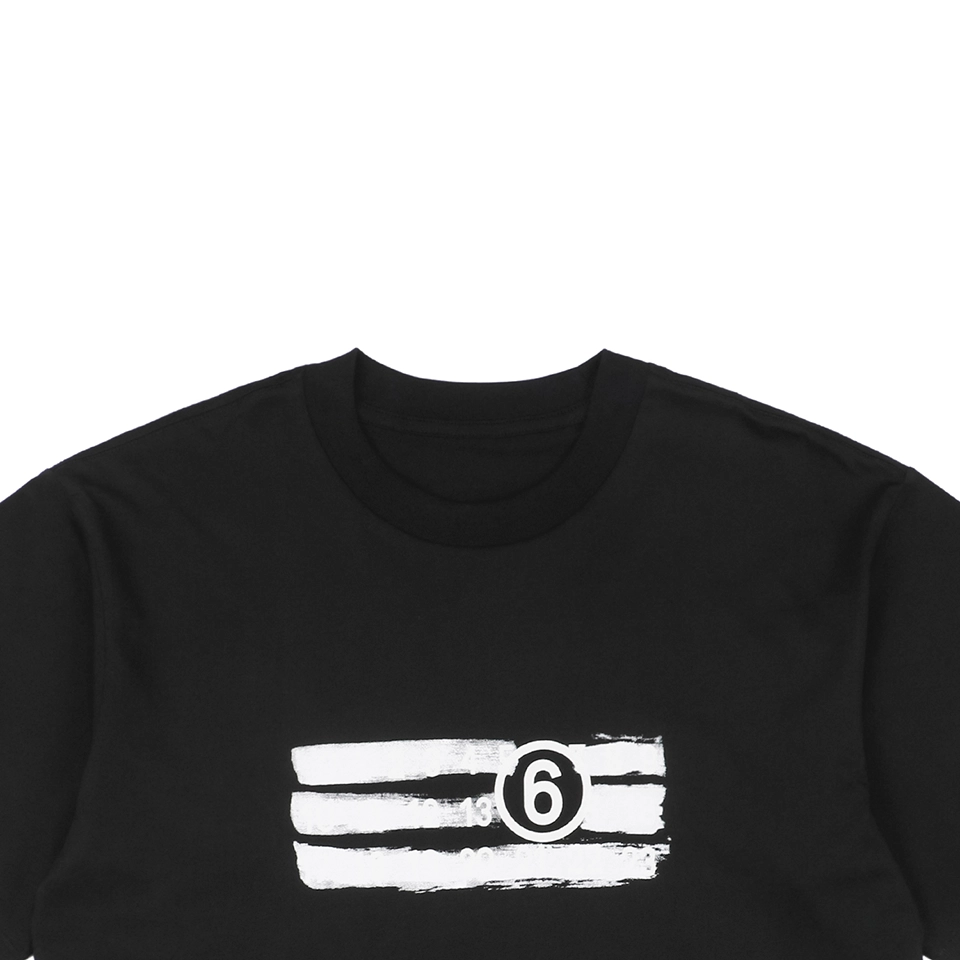 Maison Margiela Smudged Number 6 Print T-shirt