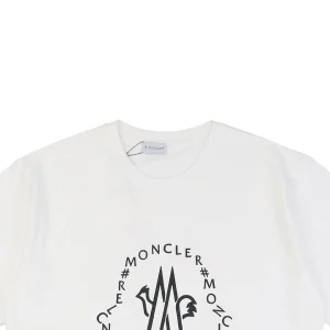 Mxxcler Front Crest Logo Print T-shirt White