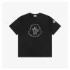 Mxxcler Front Crest Logo Print T-shirt (Black/White)