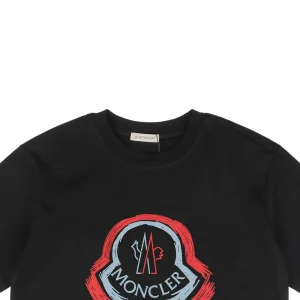 Mxxcler Hand-Painted Logo Graphic T-shirt Black