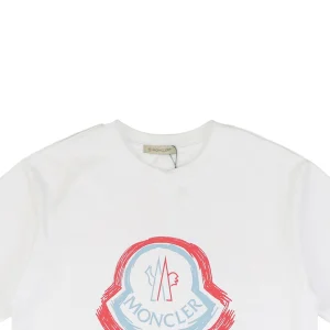 Mxxcler Hand-Painted Logo Graphic T-shirt WHite