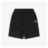 Mxxcler Logo Patch Back Pocket Stripe Shorts (Black/White)