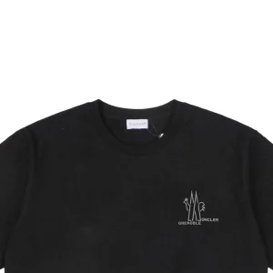 Mxxcler Rooster Lettering Rubber Print T-shirt Black