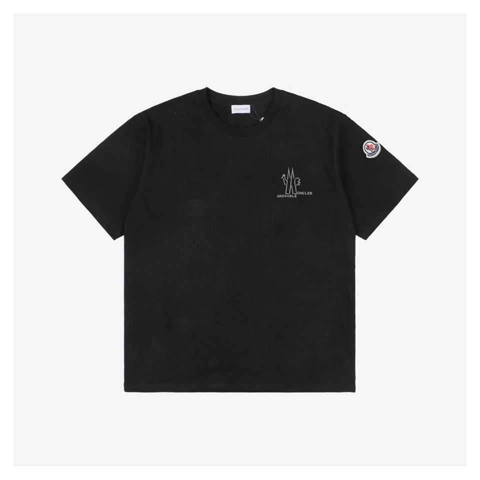 Mxxcler Rooster Lettering Rubber Print T-shirt Black