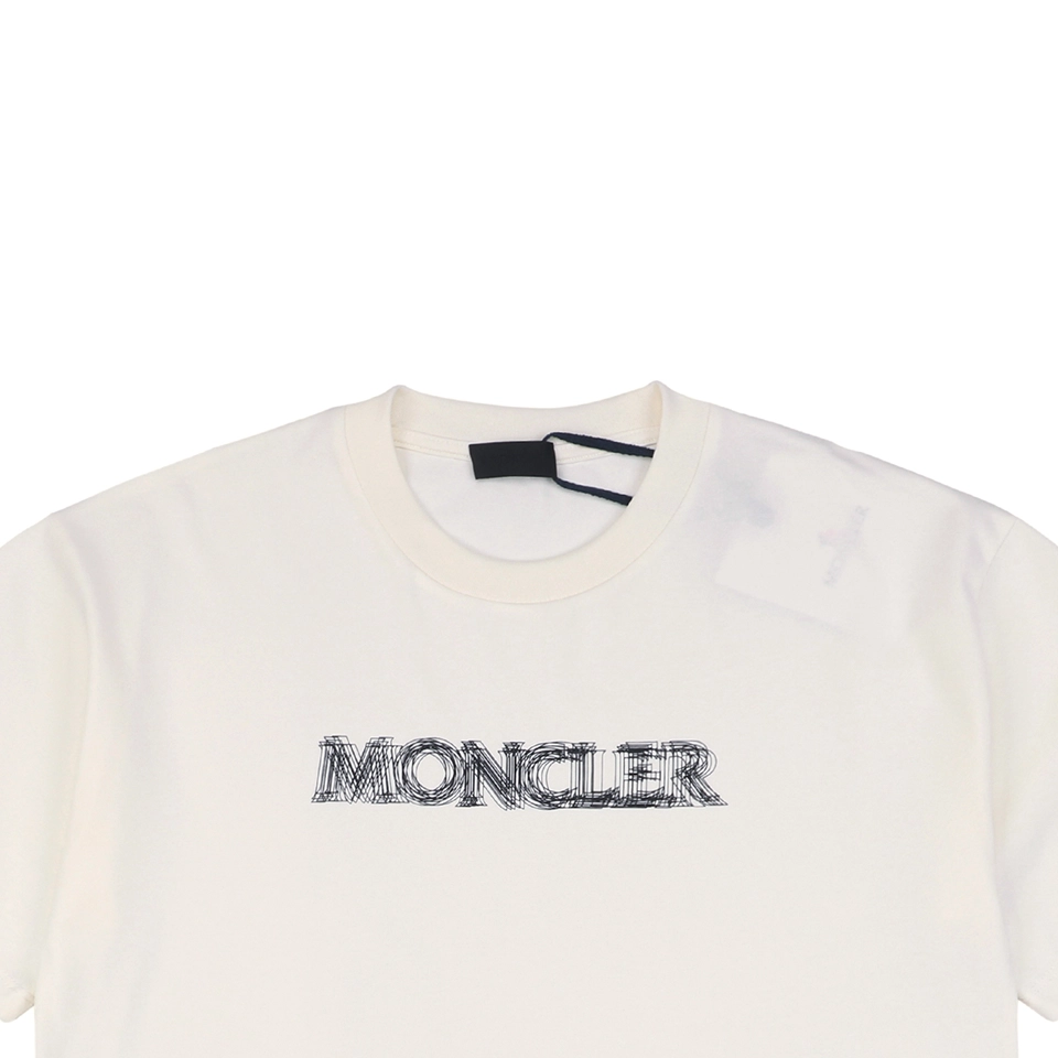 Mxxcler Shadow Line Letter Print T-shirt