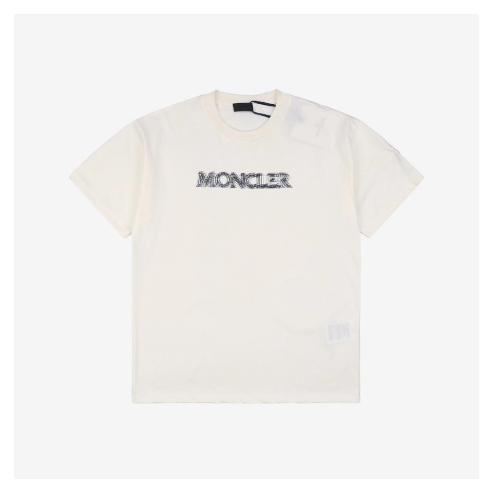 Mxxcler Shadow Line Letter Print T-shirt