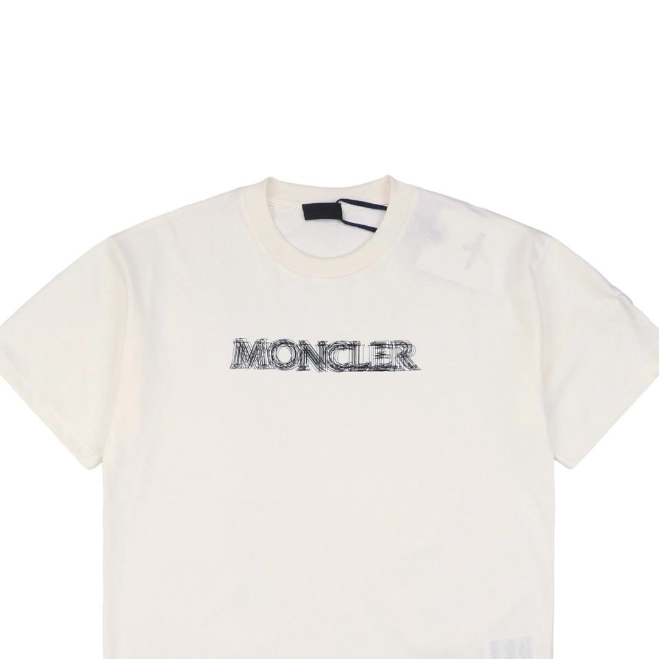 Mxxcler Shadow Line Letter Print T-shirt