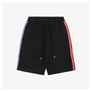 Mxxcler Side Stripe Logo Embroidered Shorts