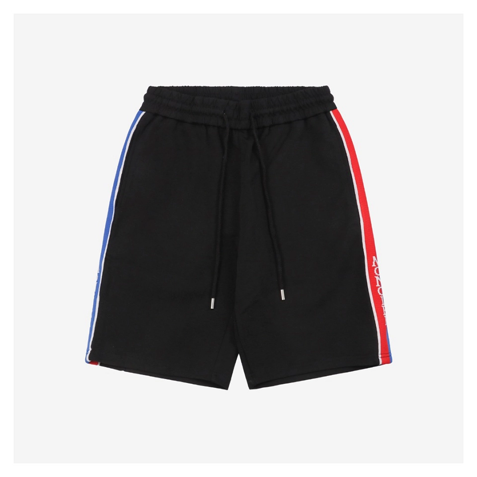 Mxxcler Side Stripe Logo Embroidered Shorts