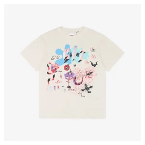 Saint Michael Cartoon Abstract Monster Print T-shirt