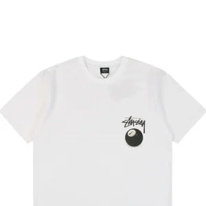 Stussy Mini Swoosh Black 8-Ball Print T-shirt