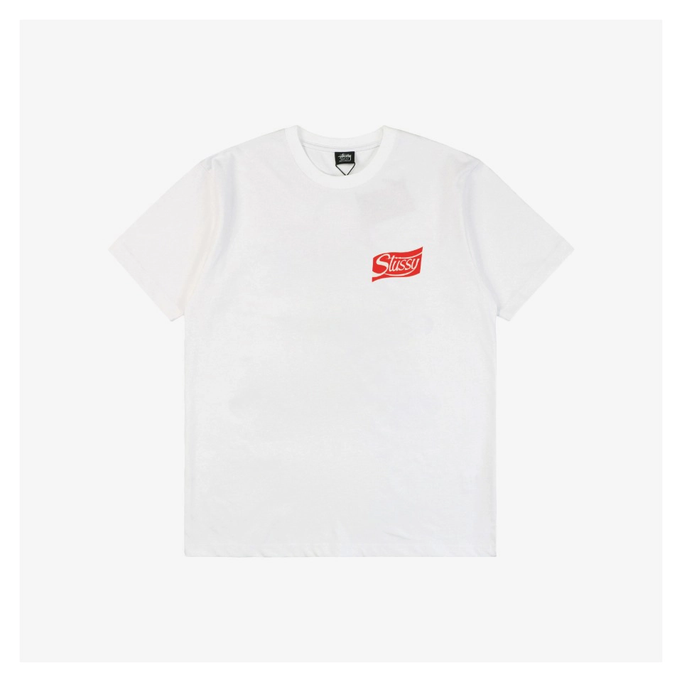 Stussy Soda Can Letter Print T-shirt