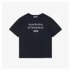 Acne Studios 1996 Stockholm Distressed Letter Print T-shirt (Black/Beige)