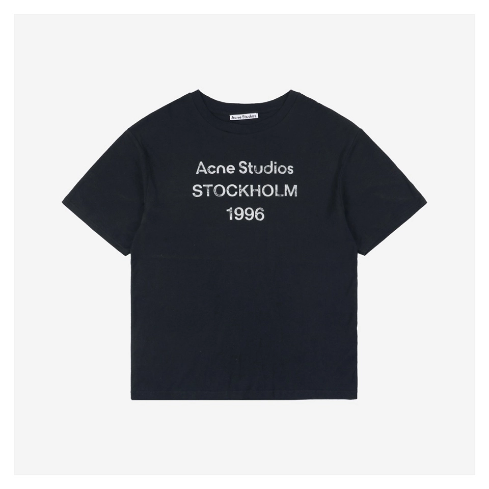 Acne Studios 1996 Stockholm Distressed Letter Print T-shirt