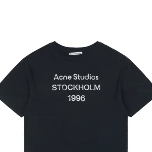 Acne Studios 1996 Stockholm Distressed Letter Print T-shirt Black