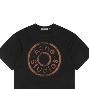 Acne Studios Circle Stamp Distressed T-shirt