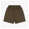 Ami Rear Pocket Logo Embroidered Shorts (Brown/Black)