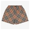 BBry Diagonal Check Knight Patch Shorts (Brown/Grey)