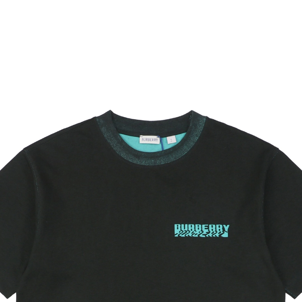 BBry Dip-Dye Optical Letter Print T-shirt