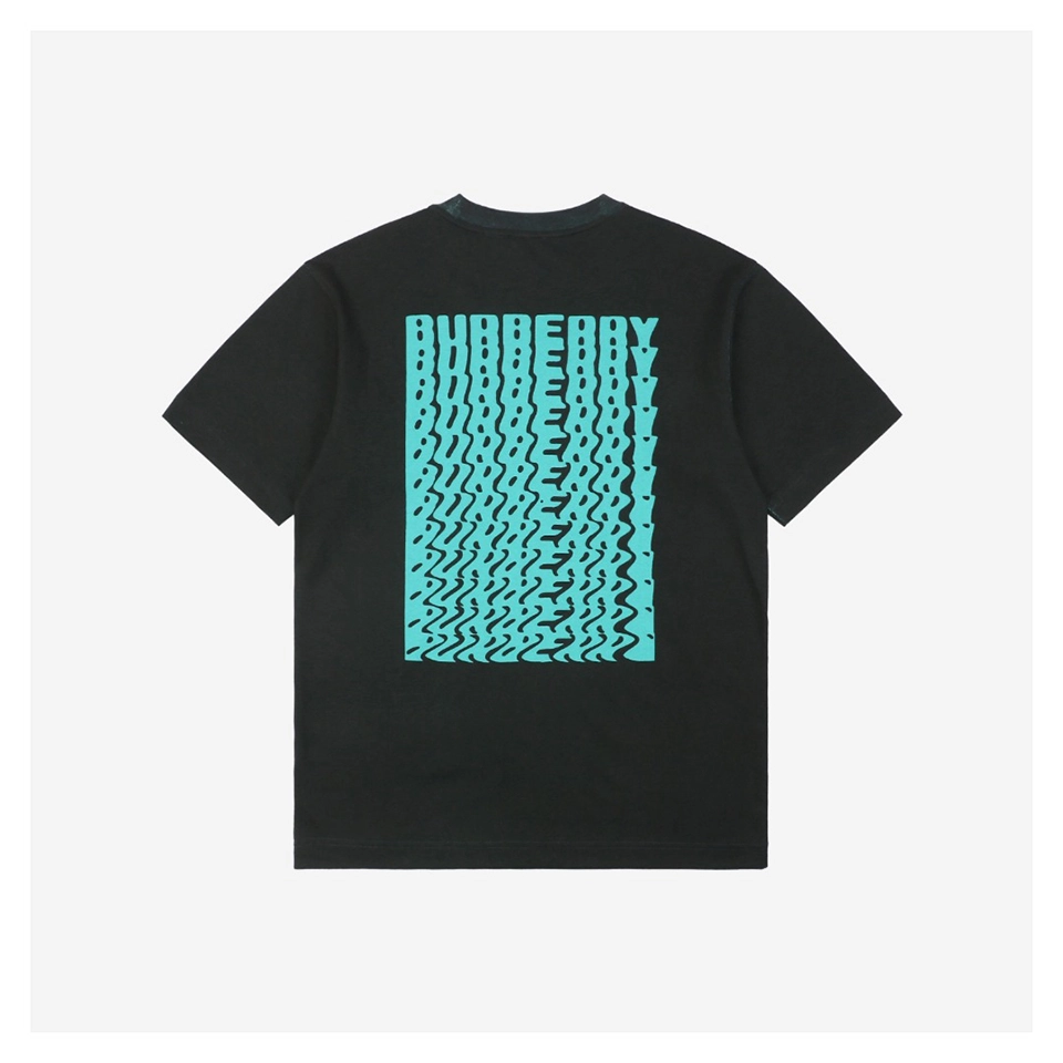 BBry Dip-Dye Optical Letter Print T-shirt