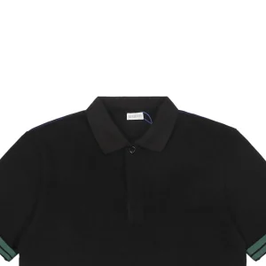 BBry Equestrian Knight Stripe Trim Polo Shirt