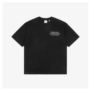 BBry Geographical Coordinates Print T-shirt Black
