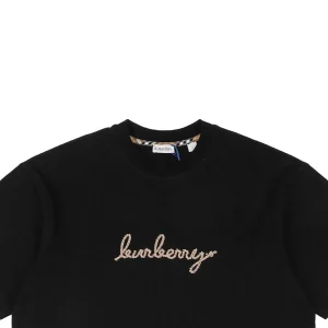 BBry Love Rope Equestrian Embroidery T-shirt Black