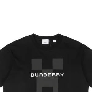 BBry Pixel B Logo Print T-shirt Black