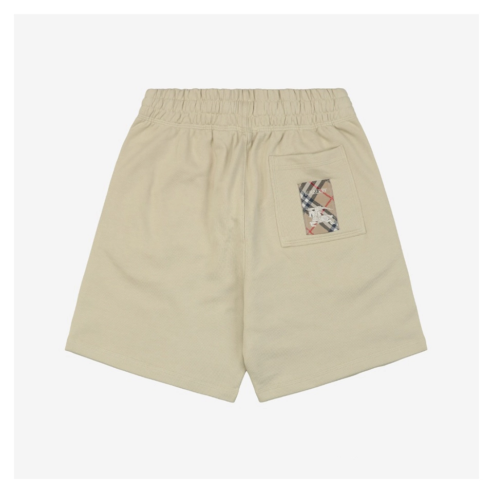 Burberry Vintage Check & Equestrian Knight Appliqué Shorts