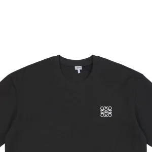 L Classic Anagram Embroidery T-shirt Black