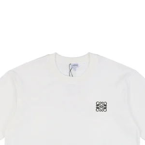 L Classic Anagram Embroidery T-shirt White