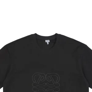 L Embroidered Anagram T-shirt Black