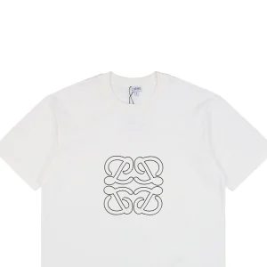 L Embroidered Anagram T-shirt White