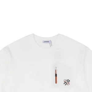 L ON Co-Brand Letter Logo Silicone T-shirt White